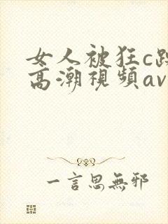 女人被狂c躁到高潮视频av