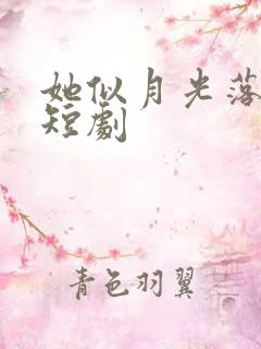 她似月光落我心短剧