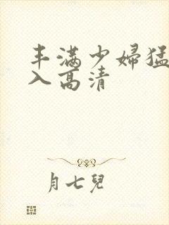 丰满少妇猛烈进入高清