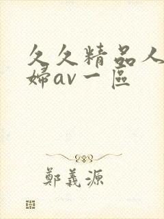 久久精品人妻少妇av一区