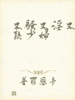 又骚又淫又爽成熟少妇