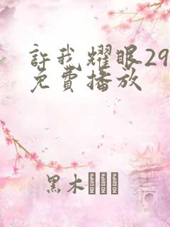 许我耀眼29集免费播放