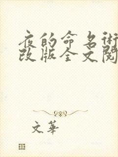夜的命名术无修改版全文阅读