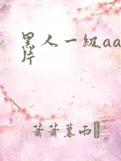黑人一级aaa片