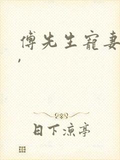 傅先生宠妻无度,