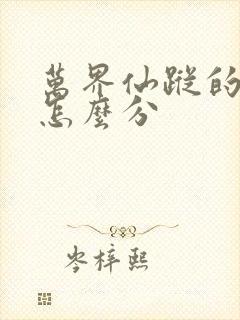 万界仙踪的境界怎么分