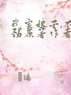 我家娘子,不对劲原著作者