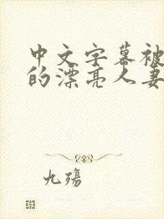 中文字幕被侵犯的漂亮人妻