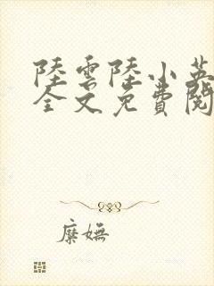 陆云陆小英小说全文免费阅读