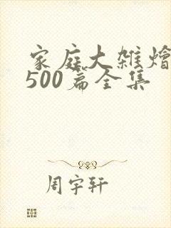 家庭大杂烩小说500篇全集