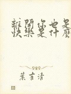 离开你也是一种快乐是什么歌