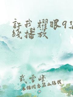 许我耀眼9集在线播放