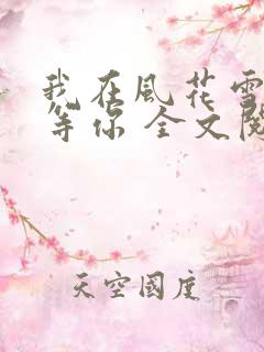 我在风花雪月里等你 全文阅读