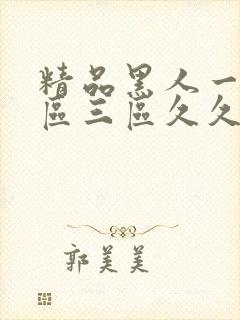 精品黑人一区二区三区久久