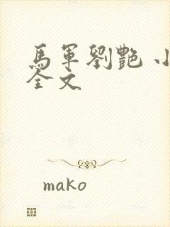 马军刘艳 小说全文