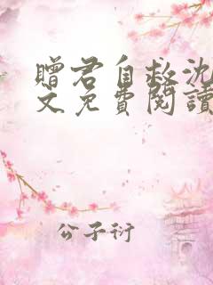 赠君自救沈执全文免费阅读无弹窗