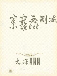 宦宠无删减原著小说txt
