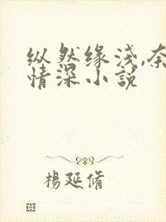 纵然缘浅,奈何情深小说