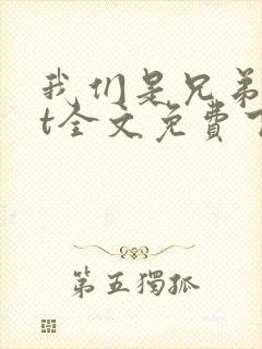 我们是兄弟txt全文免费下载