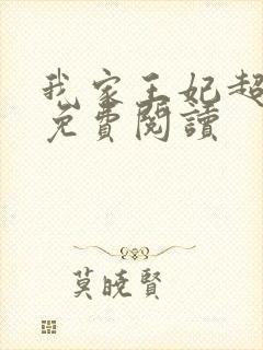 我家王妃超凶的免费阅读