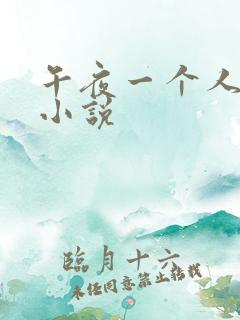 午夜一个人看的小说