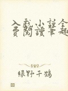 入戏小说全文免费阅读笔趣阁