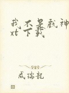 我不是戏神 txt 下载