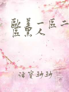 欧美一区二区三区黑人