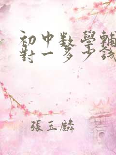 初中数学辅导一对一多少钱