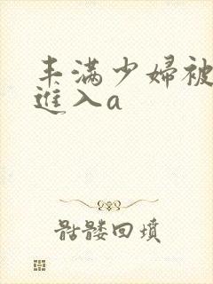 丰满少妇被猛烈进入a