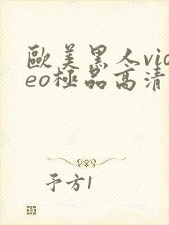 欧美黑人video极品高清