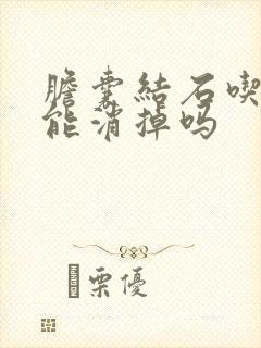 胆囊结石吃中药能消掉吗