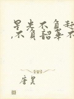 星光不负赶路人,不负韶华不负卿