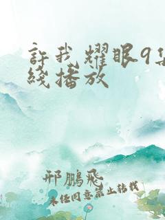 许我耀眼9集在线播放