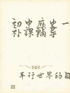 初中历史一对一补课辅导