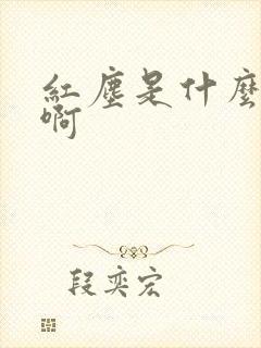 红尘是什么意思啊