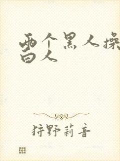 两个黑人操一个白人