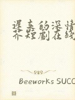 迟来的深情如草芥短剧在线观看全集