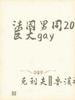法国男同20超巨大gay