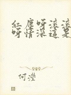 红尘呀滚滚痴痴呀情深这是哪首歌的歌词