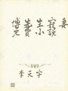 傅先生宠妻无度免费小说