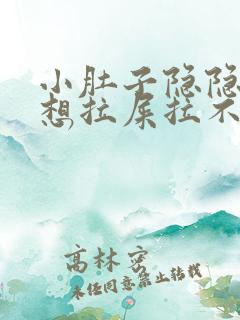 小肚子隐隐作痛想拉屎拉不出来