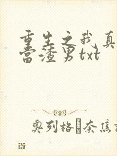 重生之我真没想当渣男txt