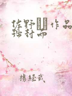 佐野なつ作品番号封面