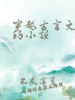 穿越古言文笔好的小说