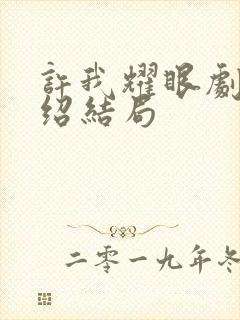 许我耀眼剧情介绍结局