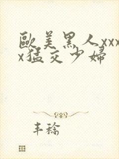 欧美黑人xxxx猛交少妇