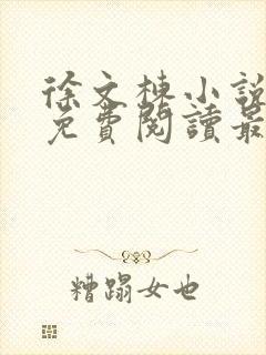 徐文栋小说全文免费阅读最新章节无