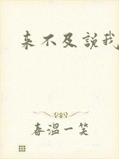 来不及说我爱你