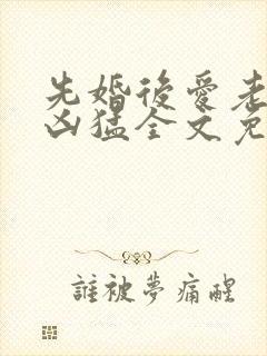 先婚后爱老公很凶猛全文免费阅读